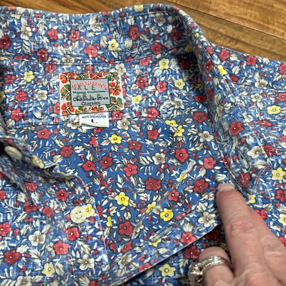 reyn spooner Other - LIKE NEW! Men's Reyn Spooner 3/4 Button Floral Short Sleeve Shirt - LARGE